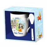Taza con cuchara enesco el principito arcoiris