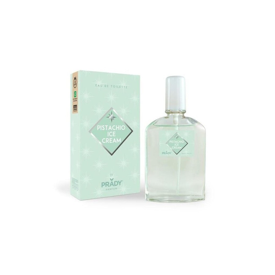 Prady colonia unisex pistachio ice cream - frasco de 90 ml - spray pulverizador