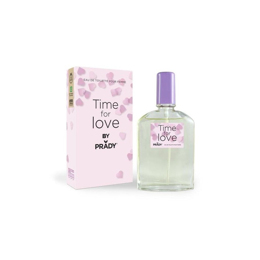 Prady colonia de mujer time for love - frasco de 90 ml - spray pulverizador