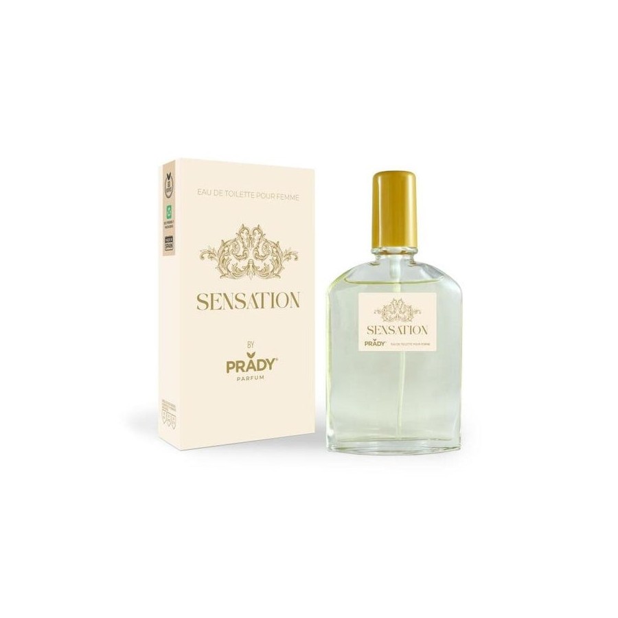Prady colonia de mujer sensation - frasco de 90 ml - spray pulverizador