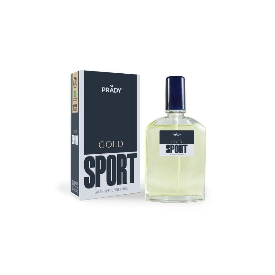 Prady colonia de hombre gold sport - frasco de 90 ml - spray pulverizador