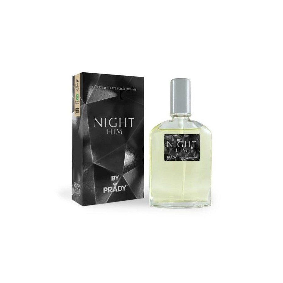 Prady colonia de hombre night him - frasco de 90 ml - spray pulverizador