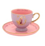 Taza te y platillo rapunzel princesas disney
