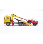 Bruder man tga breakdown truck with cross country vehicle vehículo de juguete