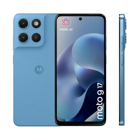Motorola moto g17 4g 4 128 gb android 15 dual sim smartphone alaskan blue