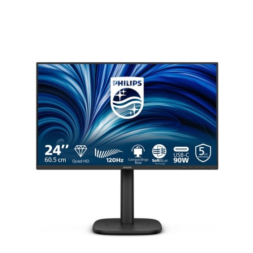 Philips 24b2u3601 00 23.8" ips qhd 120hz 350cd m2 4ms hdmi2.1 dp usb-c dp alt pd90w rj45 usb hub