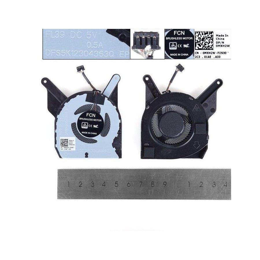 Ventilador para portátil dell latitude 5400 cn 0mxh2w