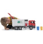 Bruder man tgs camión de basura con 2 cubos de basura