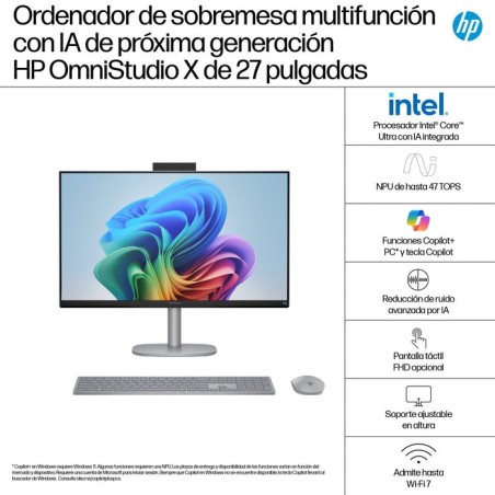Hpc aio omnistudio 27-cs1005ns u5-226v 16gb 1tb 27" w11h plata
