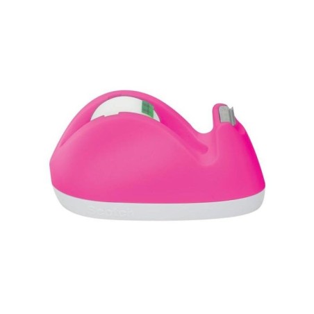 Scotch dispensador de cinta adhesiva - forma de conejo - incluye 1 rollo de 19mm x 8.89m - rosa