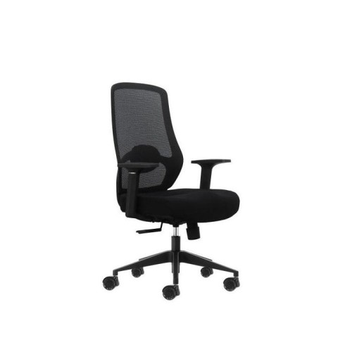 Oqonos cherg 001 silla de oficina ergonomica con soporte lumbar ajustable en altura y profundidad, respaldo de malla
