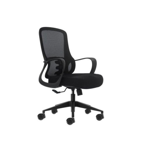 Oqonos cherg 006 silla de oficina ergonomica con respaldo de malla transpirable, piston de gas clase 4, soporte lumbar,