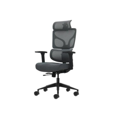 Oqonos cherg 011 silla de oficina ergonomica con reposacabezas cervical ajustable, respaldo y asiento de malla