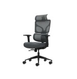 Oqonos cherg 011 silla de oficina ergonomica con reposacabezas cervical ajustable, respaldo y asiento de malla
