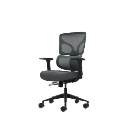 Oqonos cherg 013 silla de oficina ergonomica con respaldo y asiento de malla elastica, reposabrazos 4d, asiento