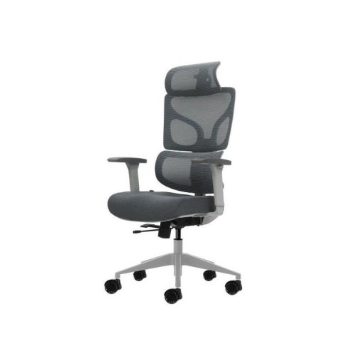 Oqonos cherg 014 silla de oficina ergonomica con reposacabezas cervical ajustable, respaldo y asiento de malla