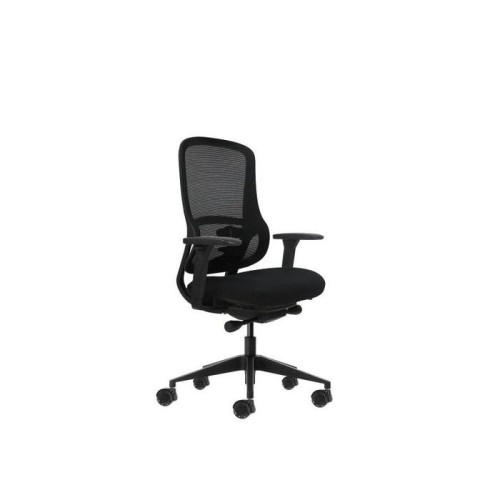 Oqonos cherg 021 silla de oficina ergonomica con mecanismo autobalanceado, reposabrazos 4d, asiento deslizable y ruedas