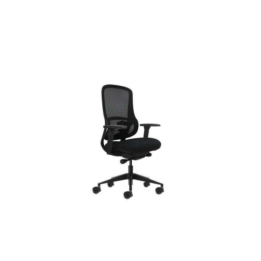 Oqonos cherg 021 silla de oficina ergonomica con mecanismo autobalanceado, reposabrazos 4d, asiento deslizable y ruedas