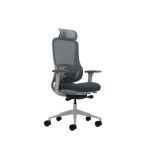 Oqonos cherg 022 silla de oficina ergonomica con reposacabezas cervical ajustable, mecanismo autobalanceado,