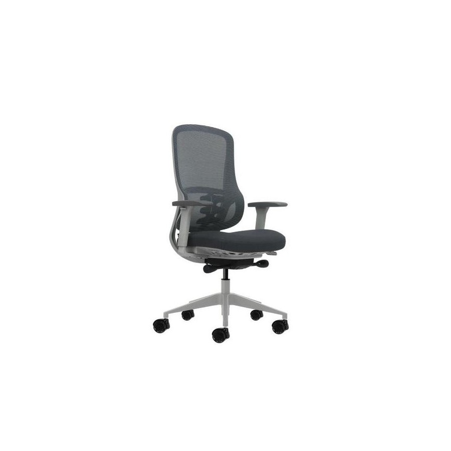 Oqonos cherg 023 silla de oficina ergonomica con mecanismo autobalanceado, reposabrazos 4d, asiento deslizable y ruedas
