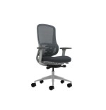 Oqonos cherg 023 silla de oficina ergonomica con mecanismo autobalanceado, reposabrazos 4d, asiento deslizable y ruedas