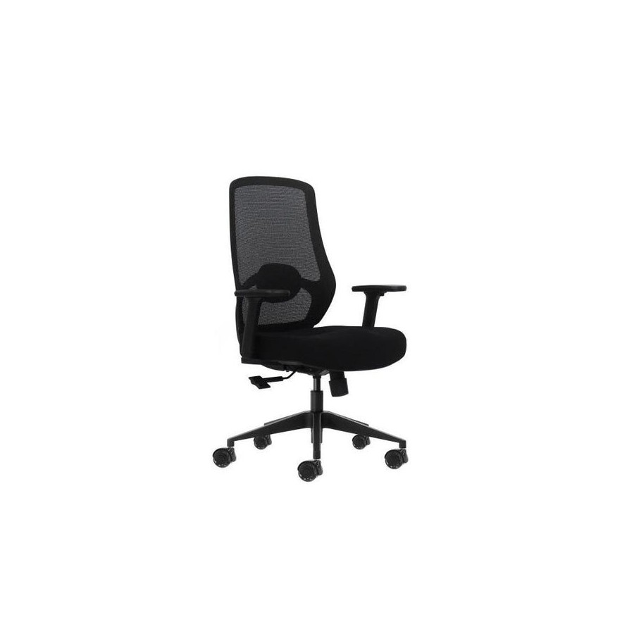 Oqonos cherg 024 silla de oficina ergonomica con soporte lumbar ajustable en altura y profundidad, reposabrazos 4d,