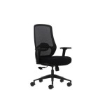 Oqonos cherg 024 silla de oficina ergonomica con soporte lumbar ajustable en altura y profundidad, reposabrazos 4d,