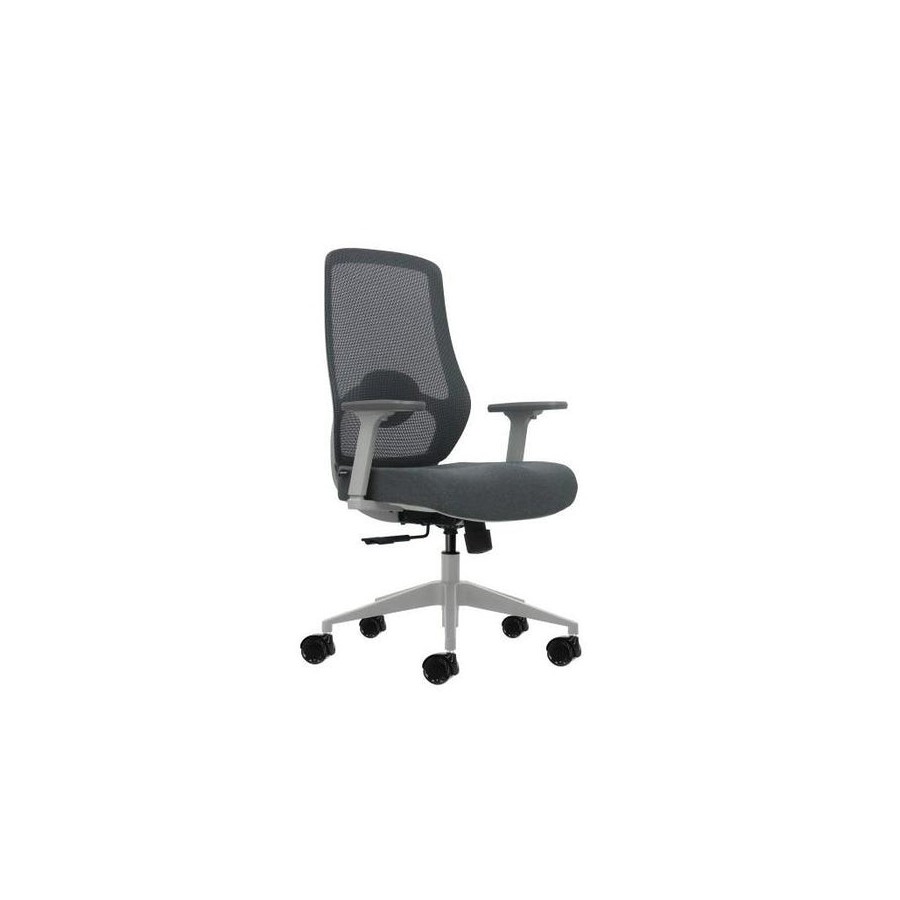 Oqonos cherg 026 silla de oficina ergonomica con soporte lumbar ajustable en altura y profundidad, reposabrazos 4d,