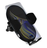 Techly 108781 automatic car smartphone holder with wireless induction qi charger 10w