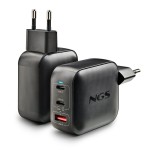 Cargador de pared gan ngs bud100wtiny 100w 2xusb tipo-c 1xusb 100w