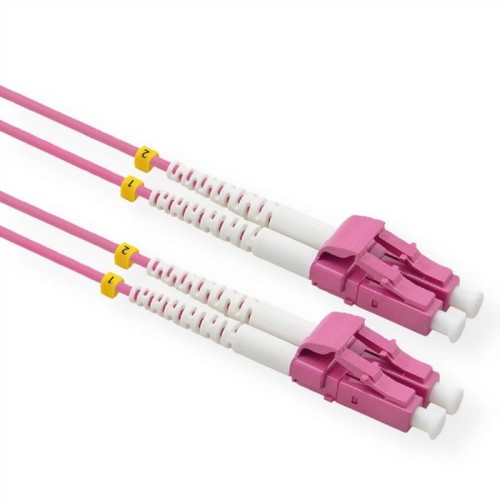 Value lwl-cable 50 125m om4, lc lc, low-loss-stecker, violett, 5 m