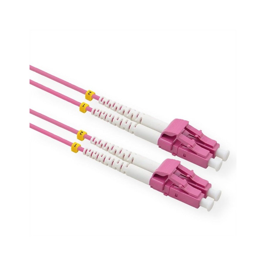 Value lwl-cable 50 125m om4, lc lc, low-loss-stecker, violett, 5 m