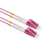 Value lwl-cable 50 125m om4, lc lc, low-loss-stecker, violett, 5 m
