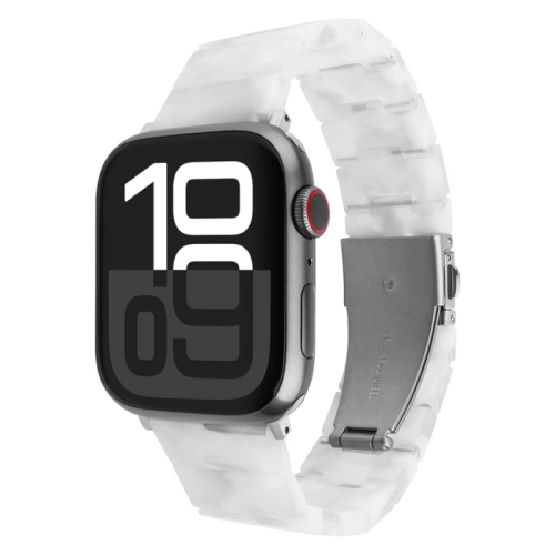 Fixed resin strap pro for apple watch 38 40 41, cloud white