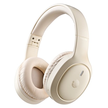 Auricular ngs bluetooth headphone artica tempest plegable beige