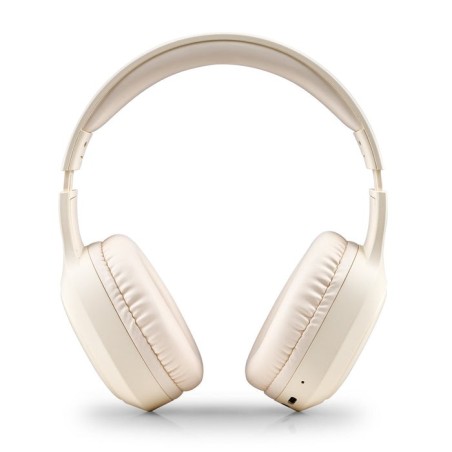 Auricular ngs bluetooth headphone artica tempest plegable beige