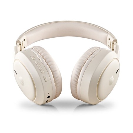 Auricular ngs bluetooth headphone artica tempest plegable beige