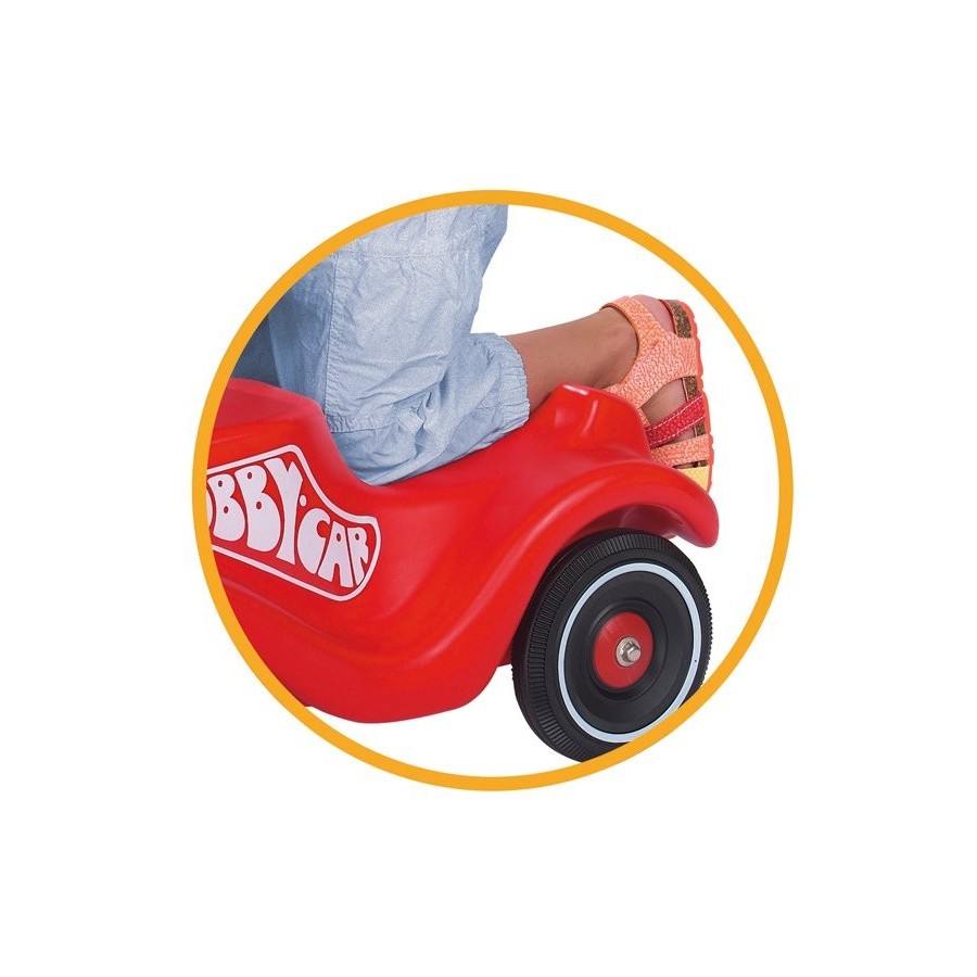 Big bobby-car-classic, correpasillos rojo / negro