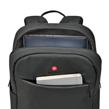 Bolsa mochila portatil 15.6 ngs sacks venture black acolchado impermeable