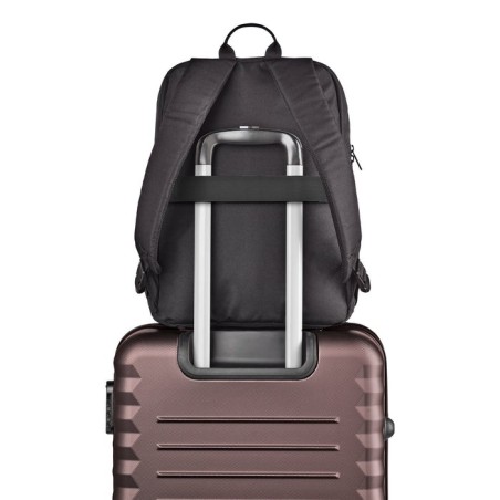 Bolsa mochila portatil 15.6 ngs sacks venture black acolchado impermeable