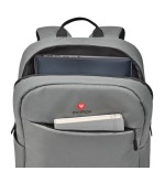 Bolsa mochila portatil 15.6 ngs sacks venture gris acolchado impermeable