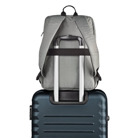 Bolsa mochila portatil 15.6 ngs sacks venture gris acolchado impermeable