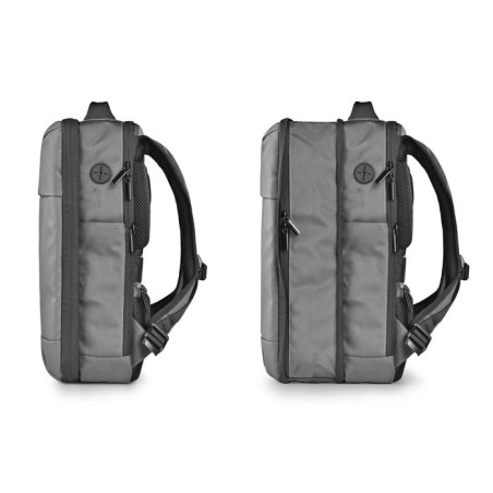 Bolsa mochila portatil 14.1 ngs sacks horizon gris acolchado impermeable