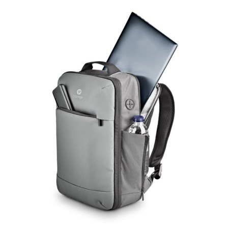 Bolsa mochila portatil 14.1 ngs sacks horizon gris acolchado impermeable