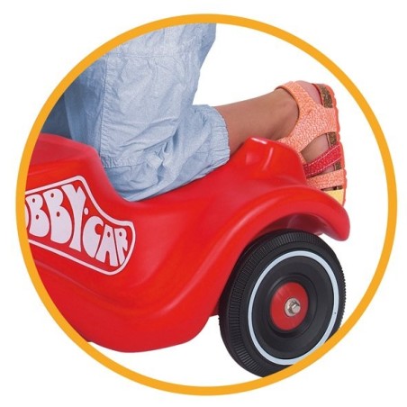 Big bobby-car-classic, correpasillos rojo / negro