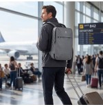 Bolsa mochila portatil 14.1 ngs sacks horizon gris acolchado impermeable