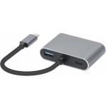 Hub usb typ-c 4w1 4k 30hz vga