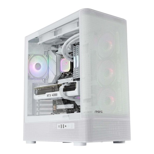 Caja atx abysm danube sava h500 ii air white 2x3.5" 3x2.5" 2xusb3.0 1xusb-c gpu 400mm
