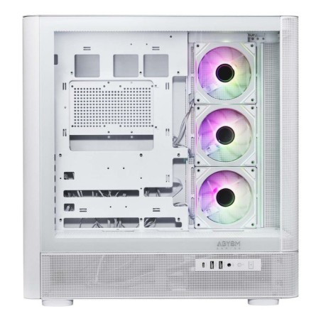 Caja atx abysm danube sava h500 ii air white 2x3.5" 3x2.5" 2xusb3.0 1xusb-c gpu 400mm