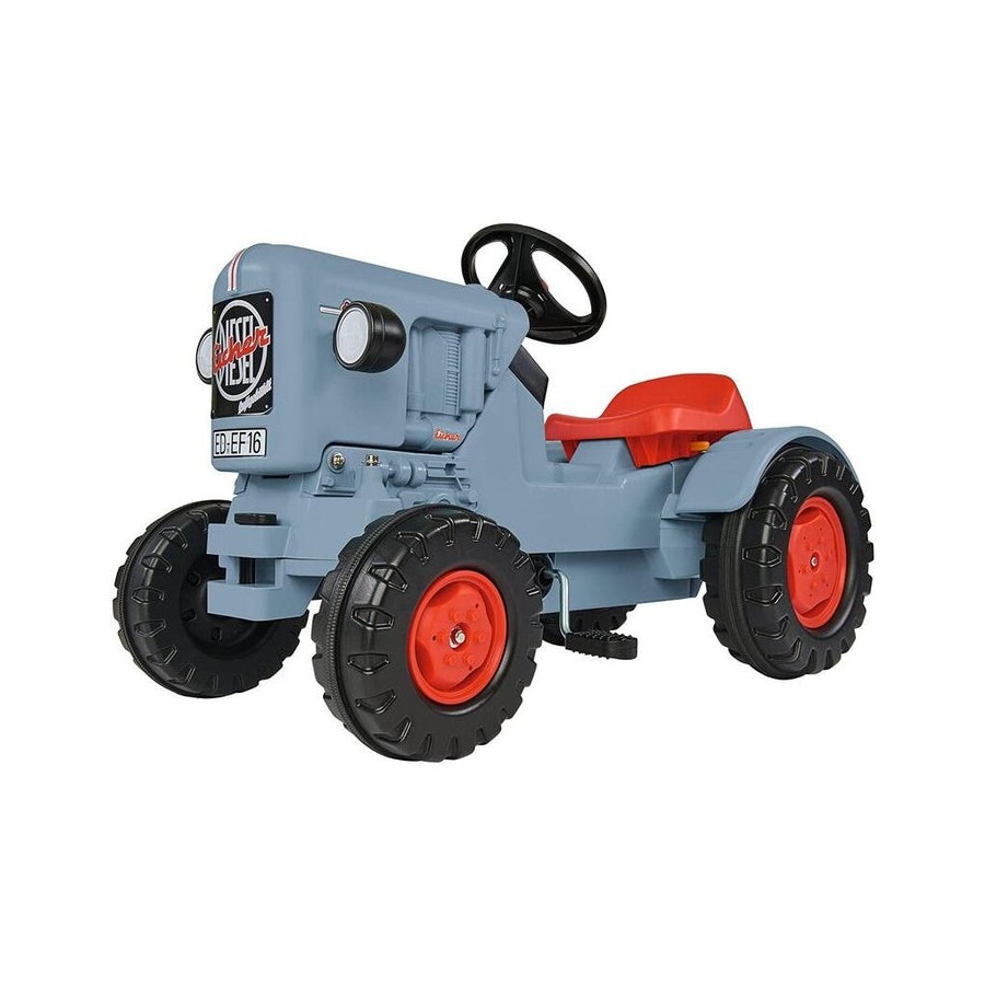 Big tractor a pedales eicher diesel ed 16 gris / rojo